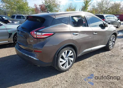 2015 Nissan Murano Platinum z USA, uszkodzony, nr VIN 5N1AZ2MH5FN213443